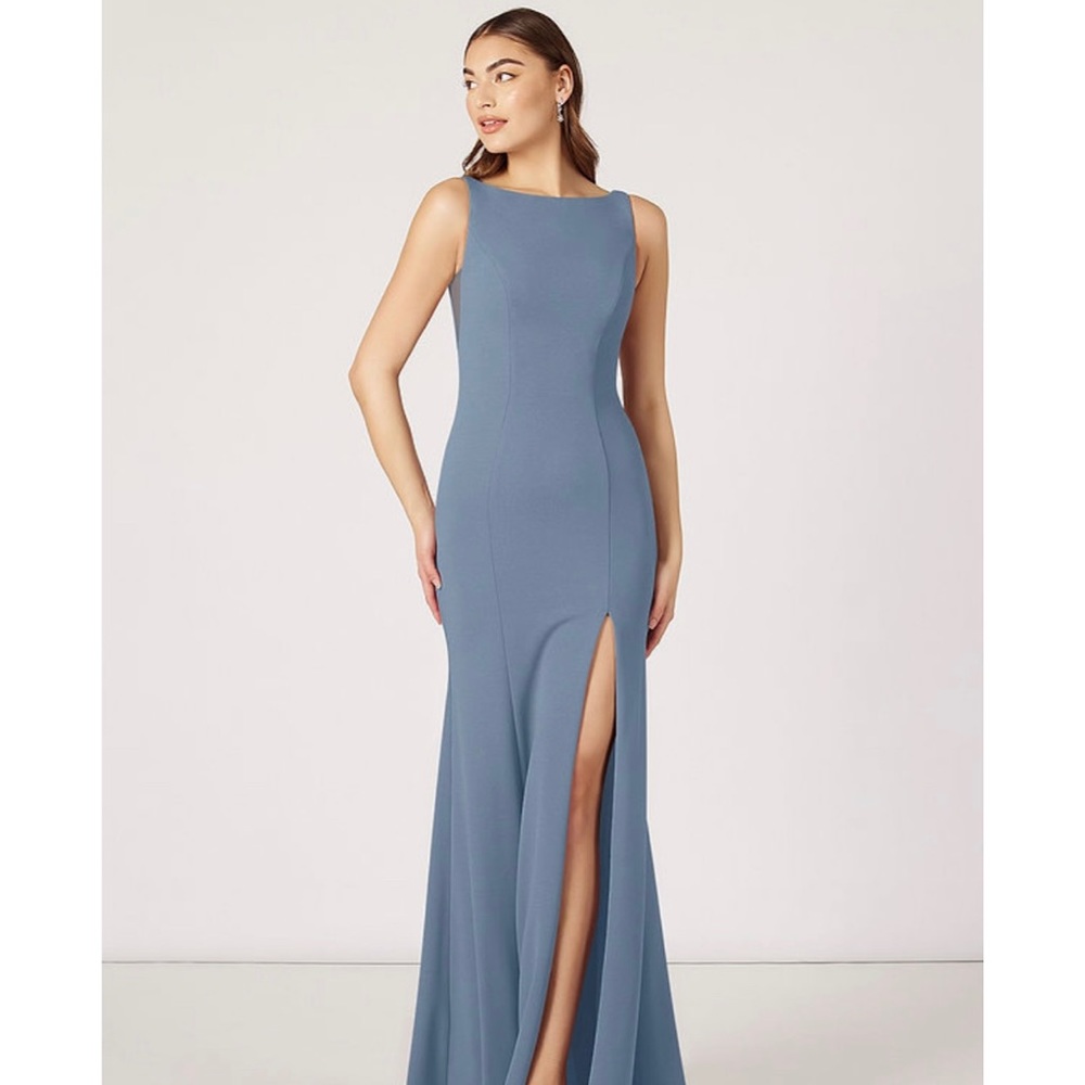 Azazie Bridesmaid Dress Slate Blue